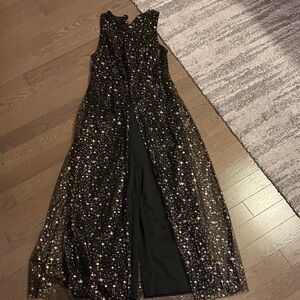 Black and Gold Starry jumpsuit